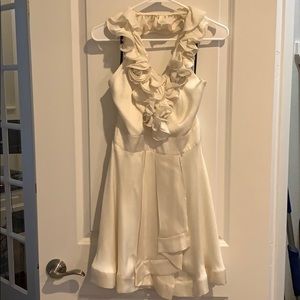 Bebe Ivory Silk Dress